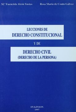 portada Lecciones de derecho constitucional y de derecho civil (derecho de lapersona)