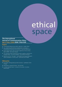 portada Ethical Space Vol.17 Issue 2 (en Inglés)