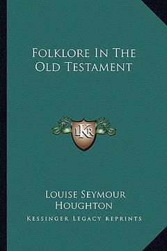 portada folklore in the old testament (en Inglés)