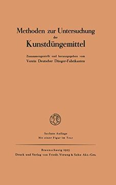 portada Methoden zur Untersuchung der Kunstdüngemittel (German Edition)