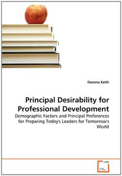 portada Principal Desirability for Professional Development: Demographic Factors and Principal Preferences for Preparing Today's Leaders for Tomorrow's World