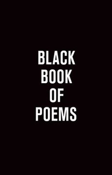 portada Black Book of Poems (en Inglés)