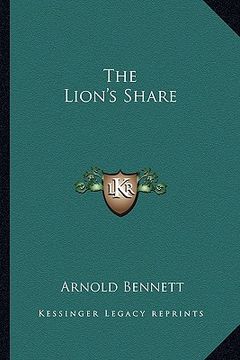 portada the lion's share (en Inglés)