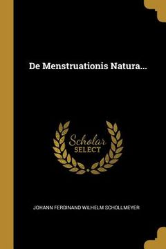 portada De Menstruationis Natura... (en Latin)