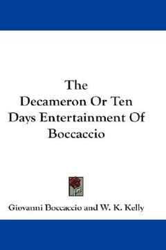 portada the decameron or ten days entertainment of boccaccio (in English)