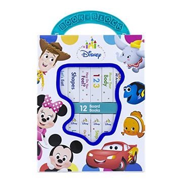 portada Disney Baby Mickey Mouse, Minnie, toy Story and More! - my First Library Board Book Block 12-Book set - First Words, Shapes, Numbers, and More! - pi Kids: 12 Board Books (in English)