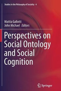portada Perspectives on Social Ontology and Social Cognition (in English)