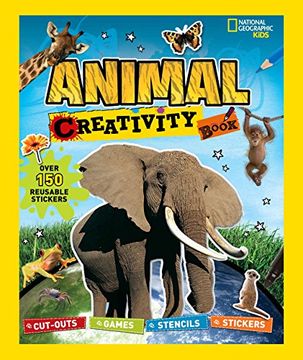 portada National Geographic Kids: Animal Creativity Book: Cut-Outs, Games, Stencils, Stickers (en Inglés)