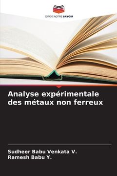 portada Analyse expérimentale des métaux non ferreux (in French)
