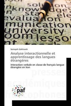 portada Analyse interactionnelle et apprentissage des langues étrangères