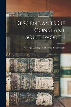 portada Descendants Of Constant Southworth (en Inglés)