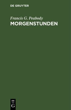 portada Morgenstunden (German Edition) [Hardcover ] 