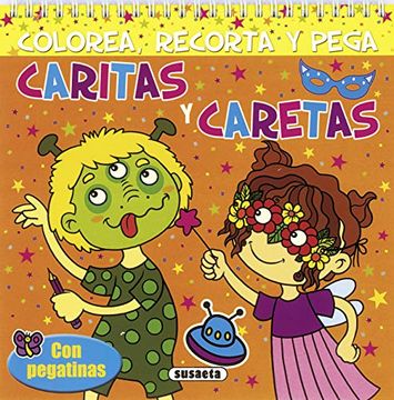 portada Caritas y Caretas. Colorea Recorta y Pega (in Spanish)