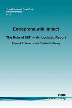 portada entrepreneurial impact: the role of mit (en Inglés)