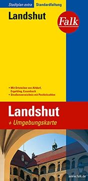 portada Falk Stadtplan Extra Standardfaltung Landshut (en Alemán)