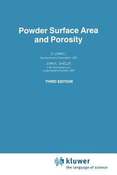 portada powder surface area and porosity (en Inglés)