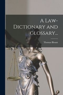 portada A Law-dictionary and Glossary... (en Inglés)