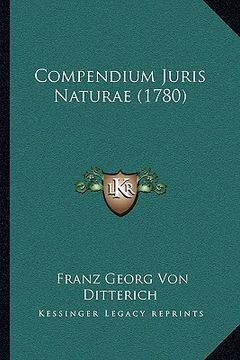 portada Compendium Juris Naturae (1780) (en Latin)