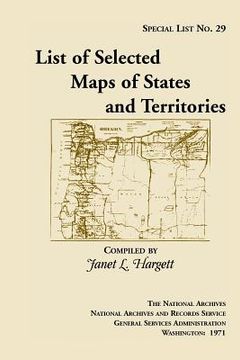 portada Special List 29: List of Selected Maps and States and Territories (en Inglés)