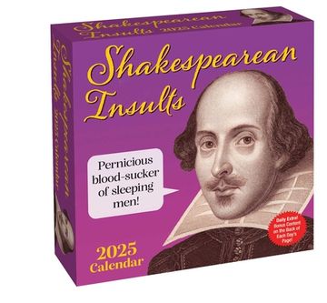 portada Shakespearean Insults 2025 Day-To-Day Calendar (en Inglés)