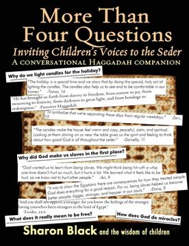 portada More Than Four Questions: Inviting Children's Voices to the Seder - A Conversational Haggadah Companion (en Inglés)