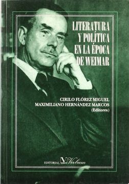 portada Literatura y Política en la Época de Weimar