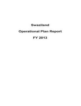 portada Swaziland Operational Plan Report FY 2013 (in English)