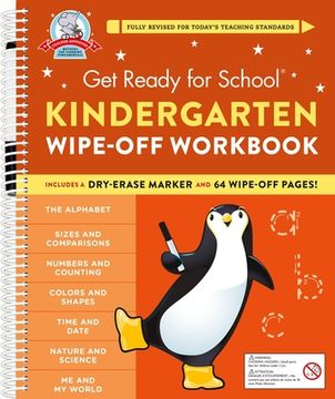 portada Get Ready for School: Kindergarten Wipe-Off Workbook (en Inglés)