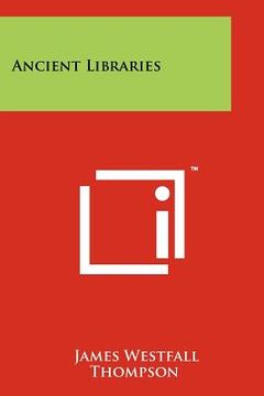 portada ancient libraries (en Inglés)
