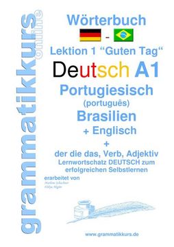 portada Wörterbuch Deutsch - Portugiesisch (Brasilien) - Englisch Niveau a1 (in German)
