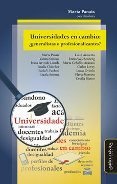 portada Universidades en Cambio:  Generalistas o Profesionalizantes?