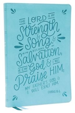 portada Nkjv, Thinline Bible, Verse art Cover Collection, Leathersoft, Teal, red Letter, Thumb Indexed, Comfort Print: Holy Bible, new King James Version (in English)