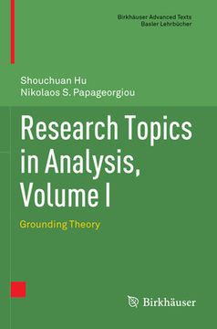portada Research Topics in Analysis, Volume I: Grounding Theory (in English)