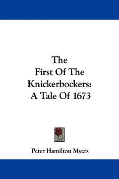 portada the first of the knickerbockers: a tale