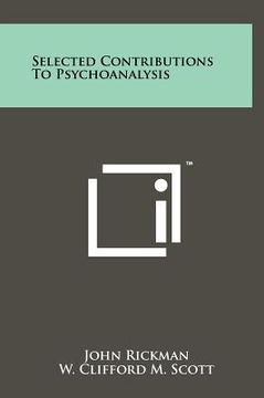 portada selected contributions to psychoanalysis