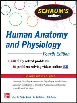 portada Schaum's Outline of Human Anatomy and Physiology: 1,470 Solved Problems + 22 Videos (Schaum's Outlines) (en Inglés)