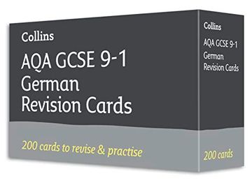 portada Aqa Gcse 9-1 German Vocabulary Revision Cards: Ideal for Home Learning, 2022 and 2023 Exams (Collins Gcse Grade 9-1 Revision) (en Inglés)