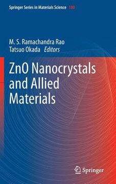 portada Zno Nanocrystals and Allied Materials (en Inglés)