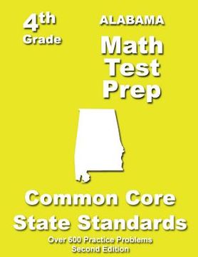 portada Alabama 4th Grade Math Test Prep: Common Core Learning Standards (en Inglés)