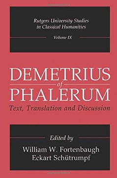 portada Demetrius of Phalerum: Text, Translation and Discussion (in English)