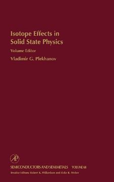 portada Isotope Effects in Solid State Physics (en Inglés)