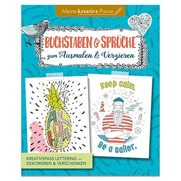 portada Buchstaben und Sprüche zum Ausmalen & Verzieren (in German)