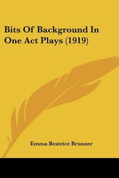 portada bits of background in one act plays (1919)