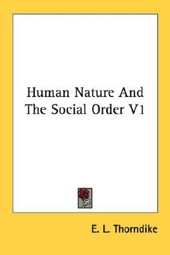 portada human nature and the social order v1
