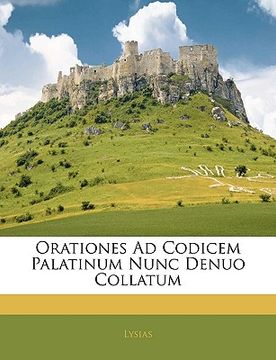 portada Orationes Ad Codicem Palatinum Nunc Denuo Collatum (en Latin)