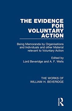 portada The Evidence for Voluntary Action (Works of William h. Beveridge) (in English)