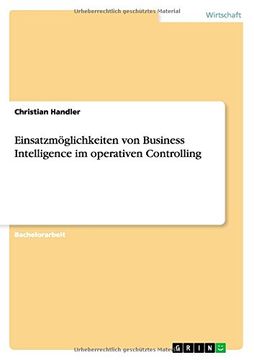 portada Einsatzmöglichkeiten von Business Intelligence im operativen Controlling (German Edition)