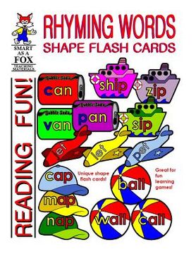 portada Rhyming Words Shape Flash Cards (en Inglés)