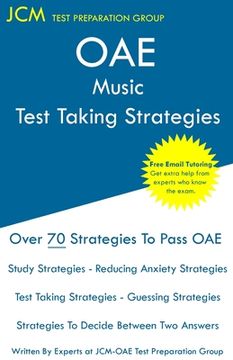 portada OAE Music Test Taking Strategies: OAE 032 - Free Online Tutoring - New 2020 Edition - The latest strategies to pass your exam. (in English)