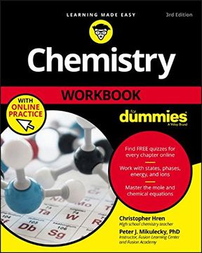 portada Chemistry Workbook For Dummies (en Inglés)